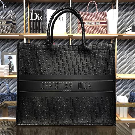 black dior tote bag|christian dior canvas book tote.